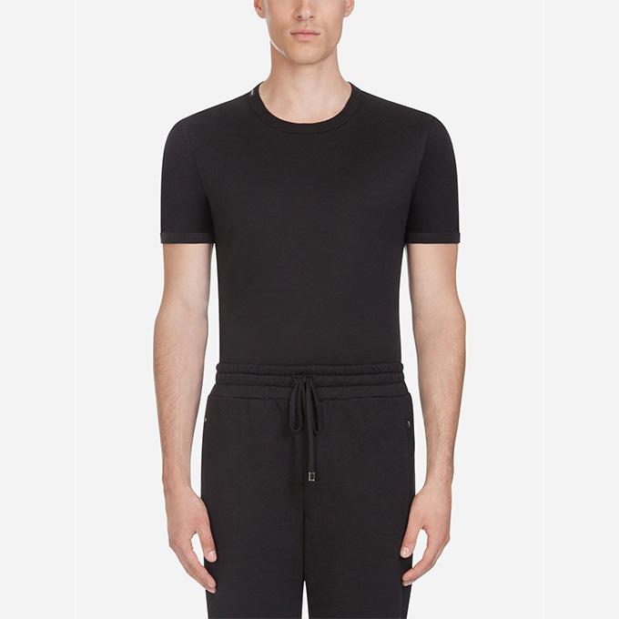 dolce & gabbana monochrome crew neck t-shirt